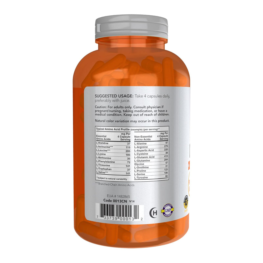 Aminoácidos Now Foods 360 tabletas