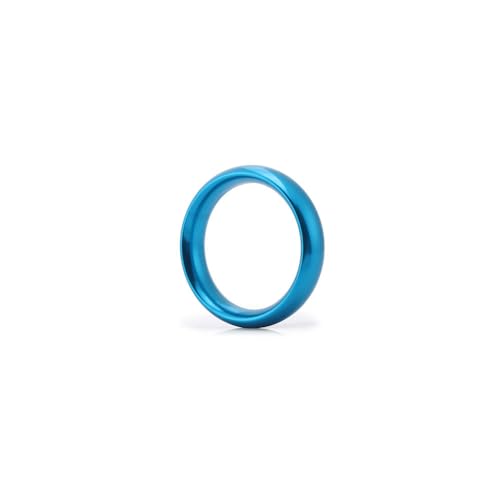 anillo de metal para el pene azul