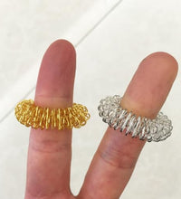 anillos fidget en plata para relajación
