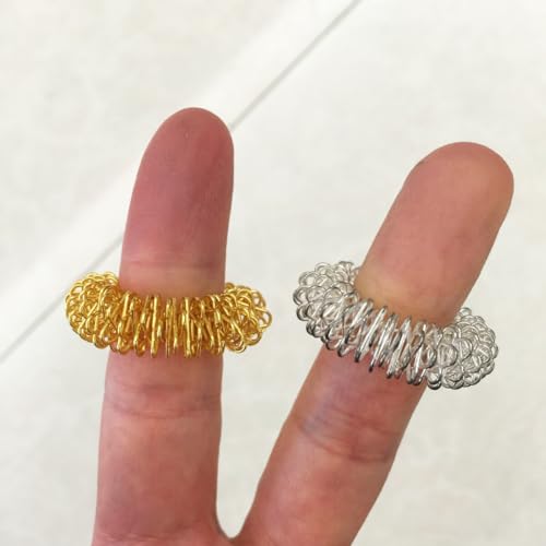 anillos fidget en plata para relajación
