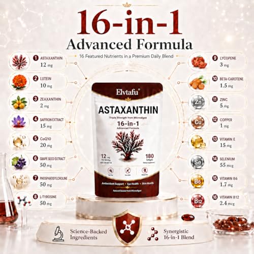 Antioxidante astaxantina para salud celular