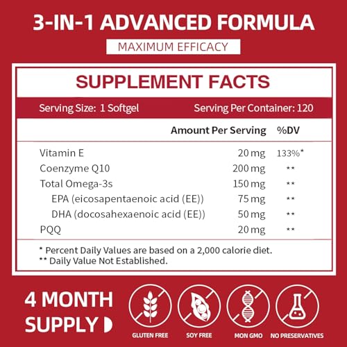 Antioxidante CoQ10 para salud cardiovascular