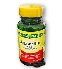 Antioxidante natural astaxantina en cápsulas