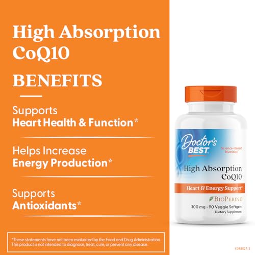 Antioxidantes CoQ10 alta absorción