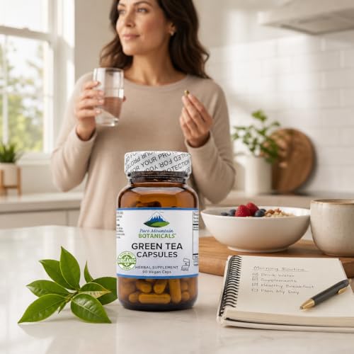 antioxidantes en cápsulas de té