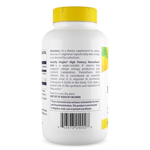 Apoyo metabólico con vitamina B5