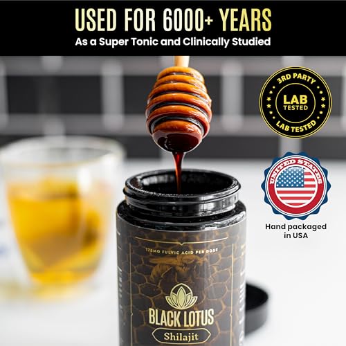 Apoyo natural con Black Lotus Shilajit