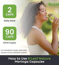 Apoyo nutricional con moringa B'LEAF NATURE