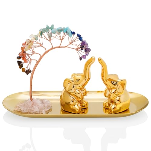 árbol de cristales 7 chakras decoración