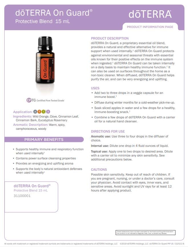 aroma revitalizante de doTERRA