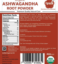 ashwagandha orgánico 16 oz