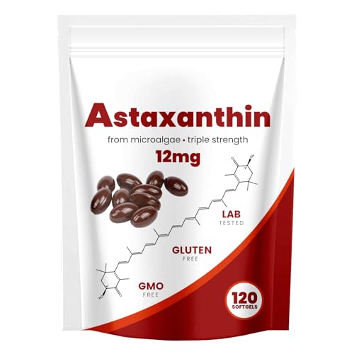 Astaxantina 12mg para salud ocular