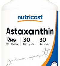 Astaxantina Nutricost 12mg beneficios antioxidantes