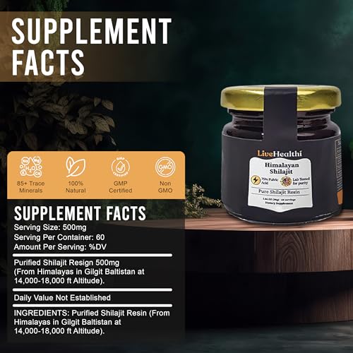 Aumenta energía con Shilajit natural