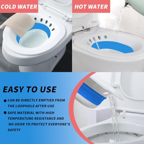 baño de asiento plegable y fácil de guardar