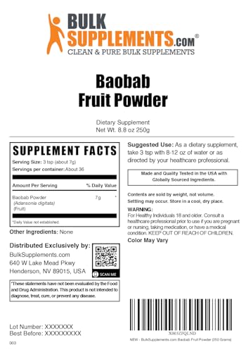 Baobab en polvo para una dieta saludable