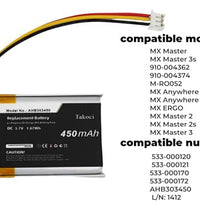 batería 3.7V de alta calidad