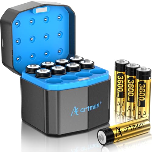 Baterías AA recargables de larga duración