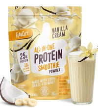 Batido de proteína de vainilla nutritivo