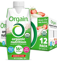 batido nutricional orgain fresa crema
