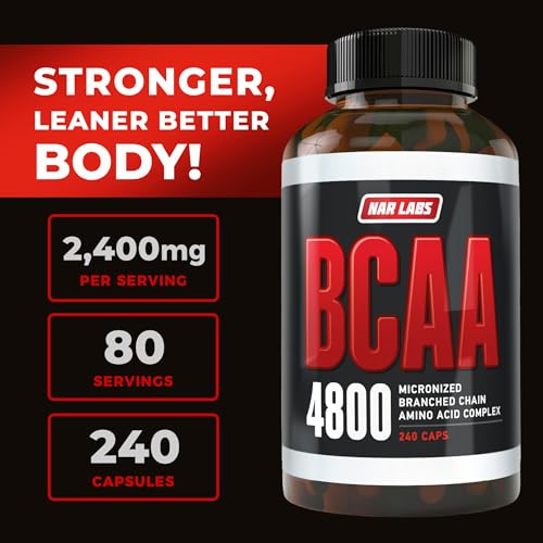 BCAA 4800 con 240 cápsulas efectivas