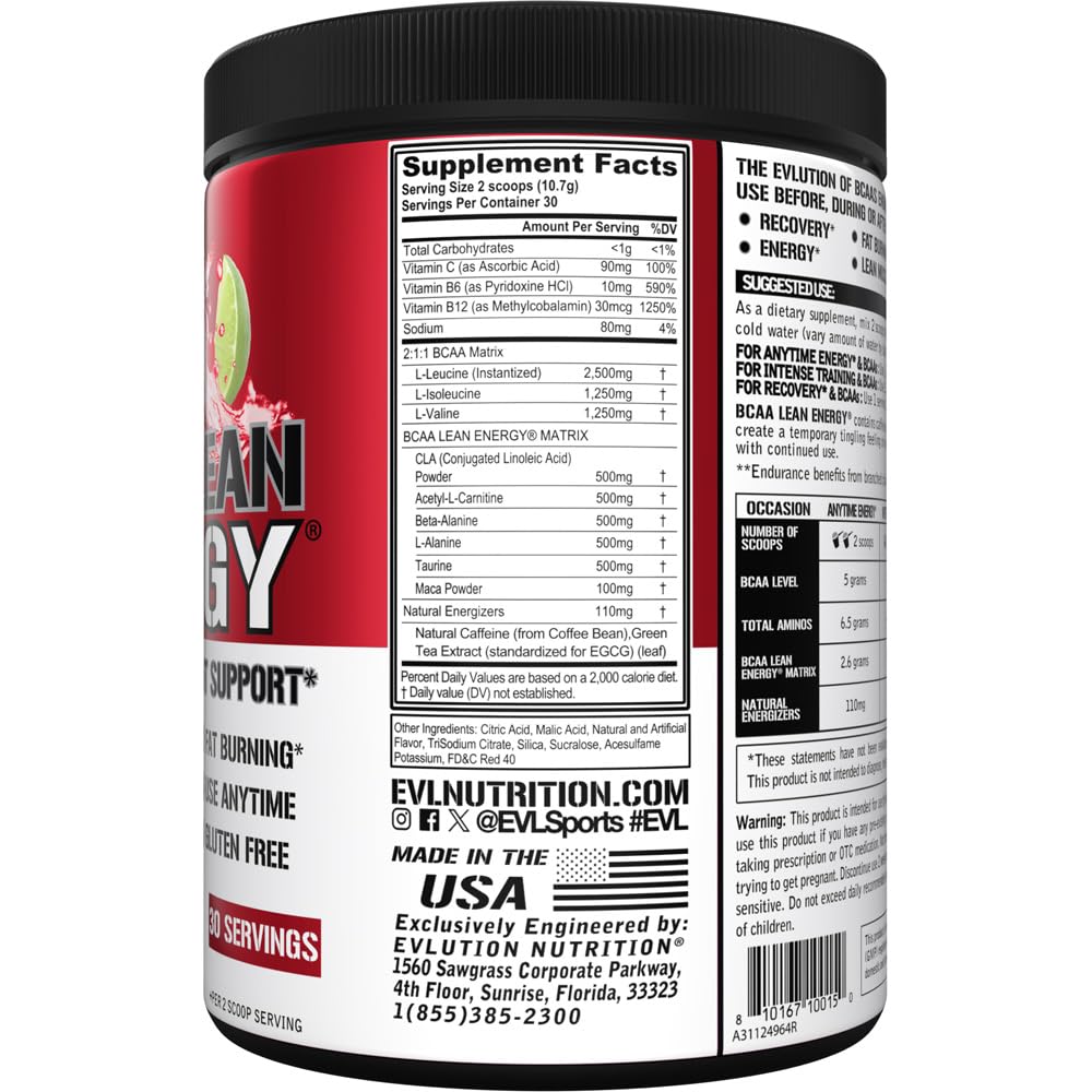 BCAA Lean Energy de EVL