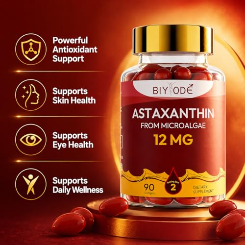 Beneficios de astaxantina en softgels