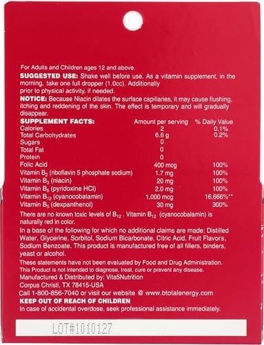 beneficios de B12 para energía