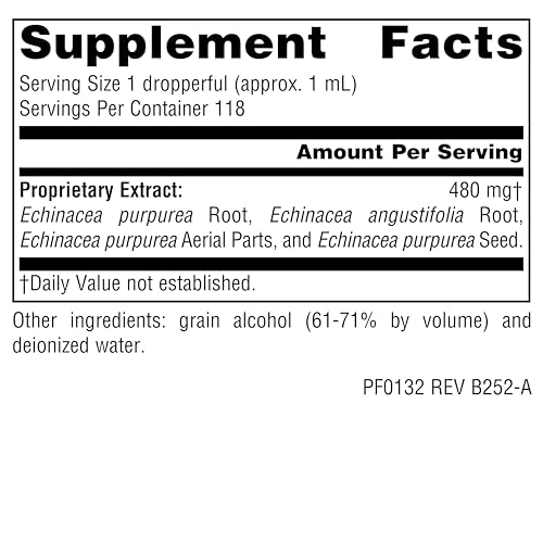 Beneficios de Echinacea en frasco de 4 oz