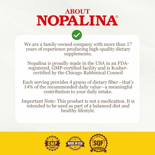 Beneficios de la fibra Nopalina en cápsulas