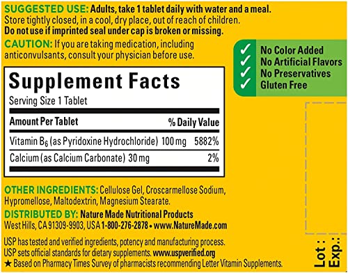 beneficios de la vitamina B-6 en tabletas