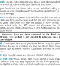 Beneficios de Nattokinasa en cápsulas