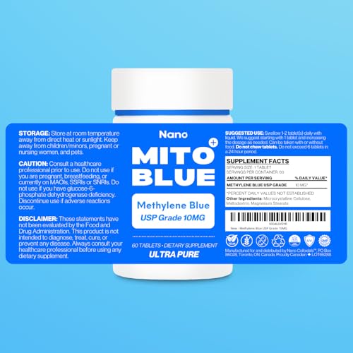 beneficios del azul metileno en tabletas