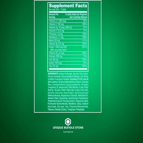 beneficios del multivitamínico prenatal Unique Bundle