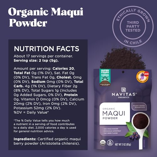 Beneficios del polvo de maqui liofilizado