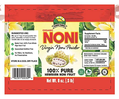 Beneficios del polvo de noni