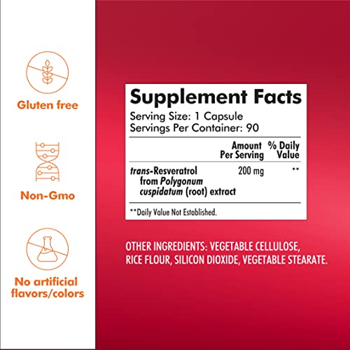 beneficios del trans-resveratrol 200 mg