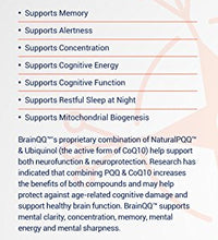 Beneficios del ubiquinol en la salud cerebral