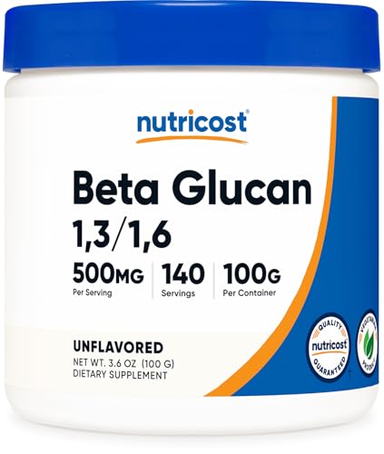 beta glucano Nutricost en polvo