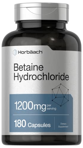 Betaína HCl 1200mg suplemento natural