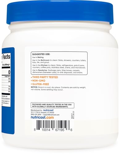 bicarbonato Nutricost para malestar estomacal