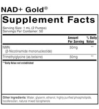 bienestar y salud con NAD+ Gold+