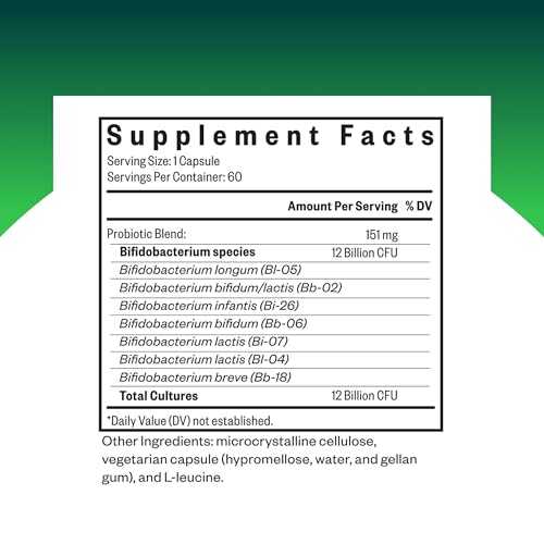 Bifidobacterium en cápsulas