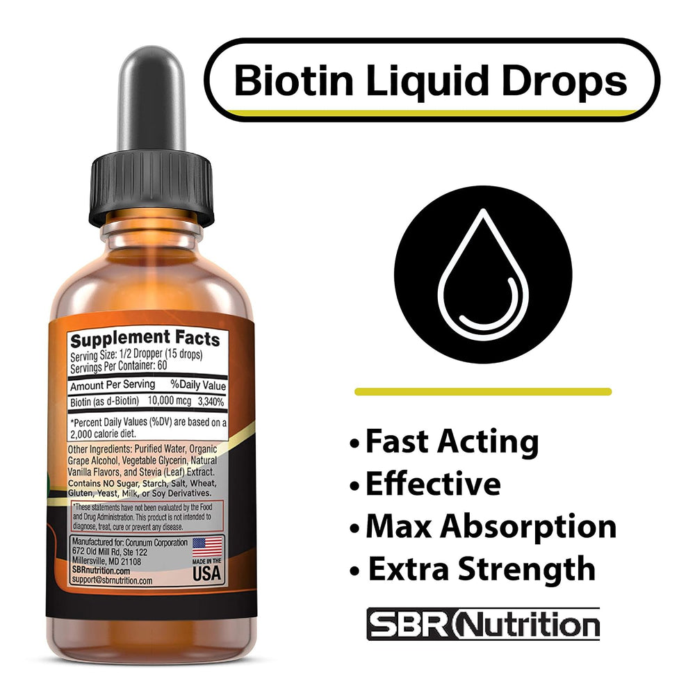 Biotina 10000 mcg en líquido MAX Absorption