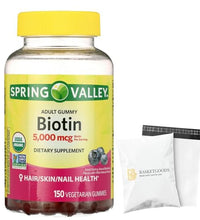 Biotina 5000mcg para cabello fuerte