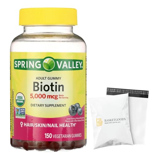 Biotina 5000mcg para cabello fuerte