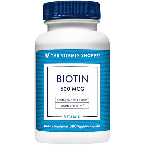 Biotina 500MCG para cabello fuerte