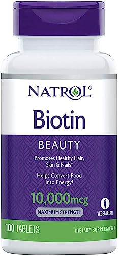 Biotina Natrol 10,000 mcg beneficios