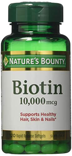 Biotina Nature's Bounty 10,000 mcg beneficios