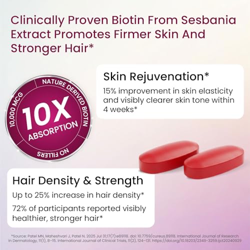 biotina para crecimiento saludable del cabello
